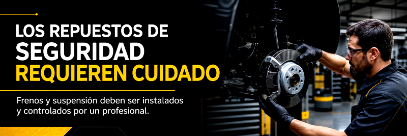 Consejo sobre instalación de repuestos de seguridad